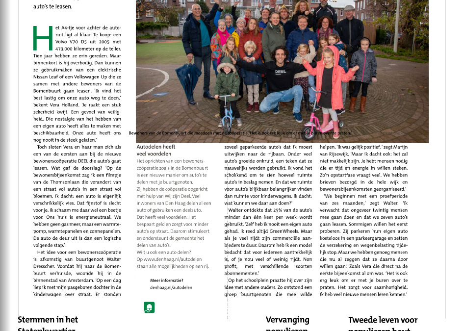 Publicatie in De Stadskrant
